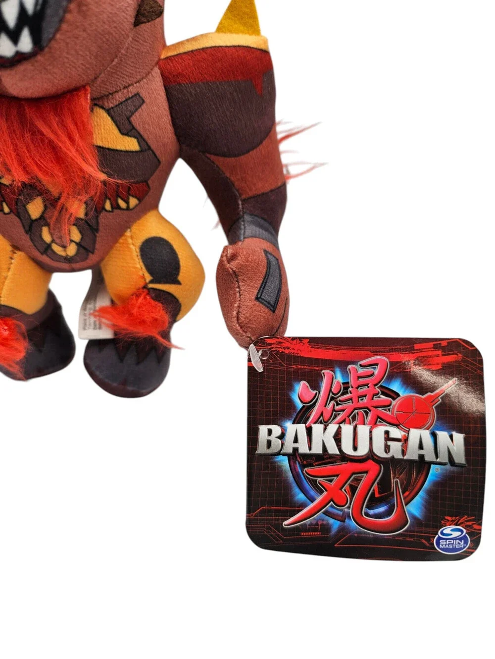 7-inch plush toy of Bruiser The Bull from Bakugan